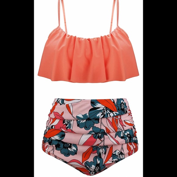 Other - 🎉NWT Floral High Waist Bathing Suit🎉